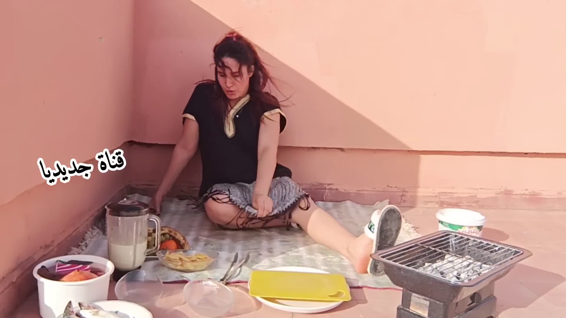 روتين خفيف حبيت نشارك معك جلسه ديالي فسطح